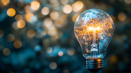 conceptual image showcasing a light bulb as a metaphor for an innovative breakthrough and smart idea, symbolizing genius marketing strategy planning and creative thinking in business