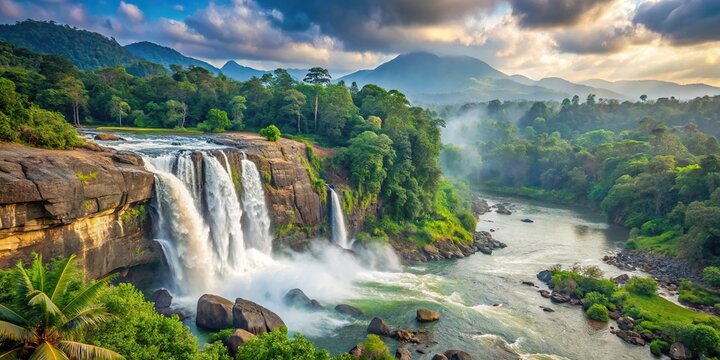 Depth of Field Athirapally Falls A Breathtaking Cascade in Kerala