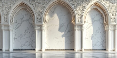 Obraz premium Elegant Islamic Architectural Background Design