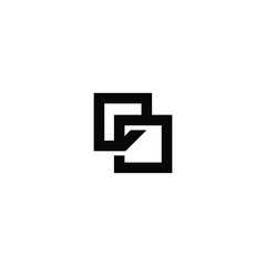 DO monogram logo design letter text name symbol monochrome logotype alphabet character simple logo