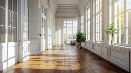 Fototapeta premium Bright Traditional American Interior