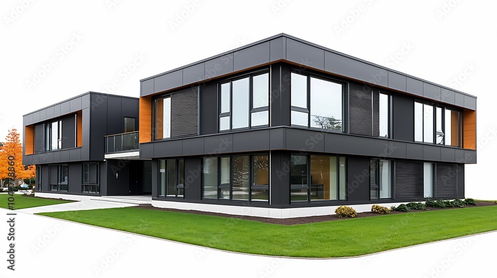 Aufkleber modern minimalist architecture a stunning example of contemporary home design with sleek lines and o