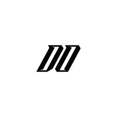 DO monogram logo design letter text name symbol monochrome logotype alphabet character simple logo