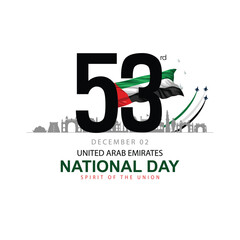 happy national day UAE.2nd  December background. abstract  vector illustration design