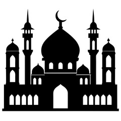 Mosque Silhouette vector illustration