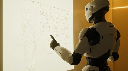 Android studying detailed holographic projections