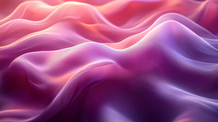 Fototapeta premium Abstract neon silk texture background design with smooth waves.