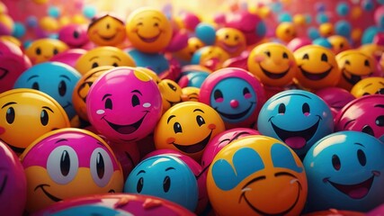 Diverse Set of Cheerful Smiley Faces