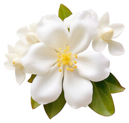 Fototapeta premium PNG Elegant white jasmine flower cluster