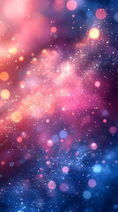 Obraz premium Light Pink, Blue vector template with abstract circles. A sample with blurred bubble shapes.