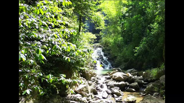 Up the river to the waterfall
