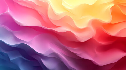 Obraz premium Minimalist banner background, pastel colorful, pink and yellow gradations. Circle effect style geometric