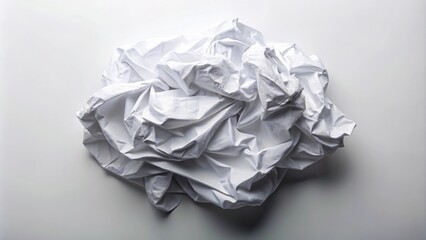 Embracing imperfections in crumpled white wide-angle photo