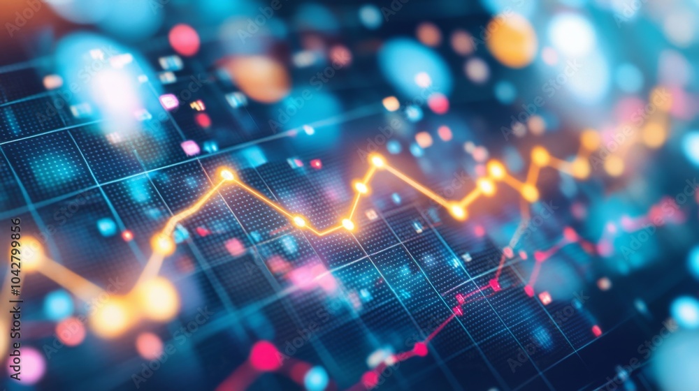 Poster abstract data visualization and trend analysis