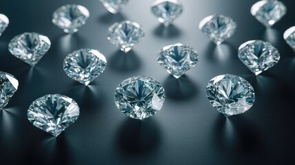 Flawless Diamonds in Perfect Symmetry on Dark Surface