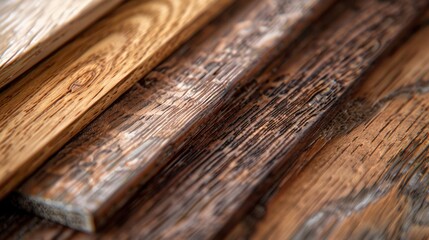 Hickory: Known for its density and strength, hickory features a varied grain from pale to reddish-brown, ideal for cabinetry, flooring, and tool handles.
