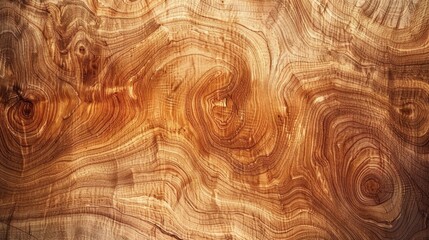 Fototapeta premium Elm: A durable hardwood with an interlocking grain, elm is resistant to splitting and is often used for furniture, boatbuilding, and sturdy tool handles. 