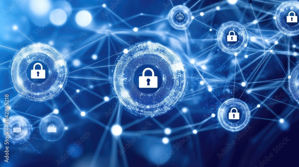 Poster digital security concepts in network connections