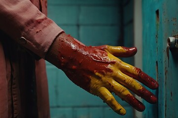 hand of the person