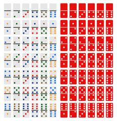 Dominos Games Tiles Models Vector - Boardgames Models - AI Illustrator - 1