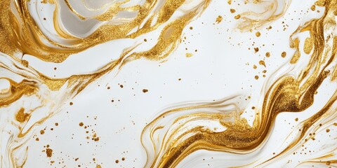 Marble surface with gold paint