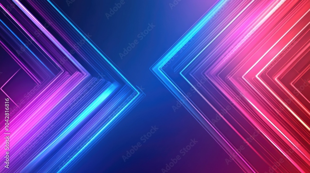 Poster futuristic vector template with sharp lines