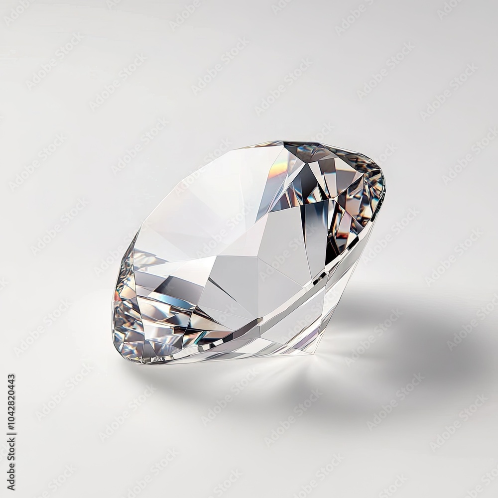 Poster hyper-realistic object on pure white background