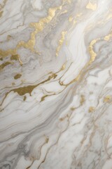 Obraz premium Beautiful white marble texture with gold baroque decorative elements.Elegant combination of white, gray veined marble and gold ornaments