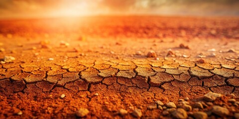 Obraz premium Dry earth background with sand and gravel