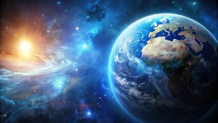 Fototapeta premium Dynamic Earth and Sky Universe concept