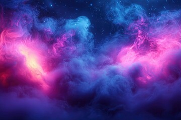 Fototapeta premium Abstract Swirling Clouds with Purple and Blue Hues