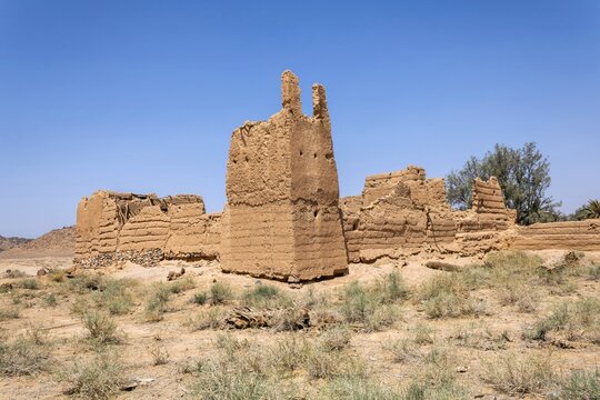 Ruins of a mudbrick house, Saudi Arabia