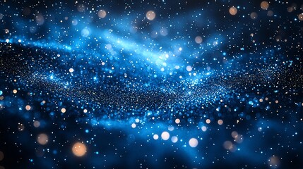 A dark cosmic abstract background featuring scattered stars, perfect for Christmas-themed designs, holiday greetings, and winter promotions.
