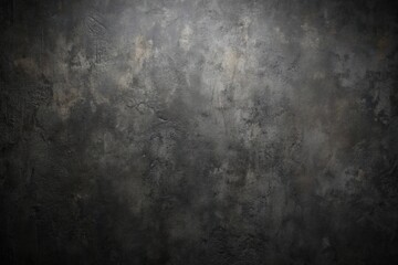 Fototapeta premium Elegant black wall background with vintage distressed grunge texture and dark gray charcoal color paint reflected