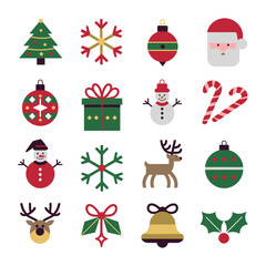 Christmas & Winter Holiday Icons Set