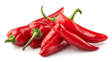 Three Red Bell Peppers