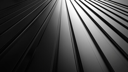 Obraz premium Abstract Black Metal Surface with Parallel Lines and Geometric Patterns for Modern Design