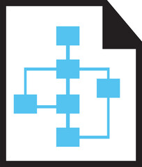Obraz premium Diagram Document Icon 