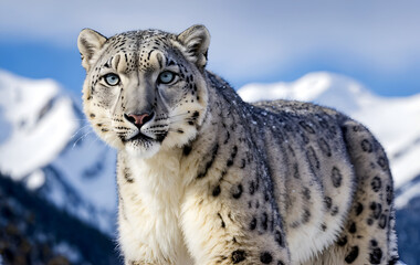 Obraz premium snow leopard portrait