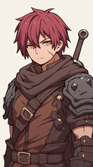 Fototapeta premium Fantasy Warrior Character Illustration