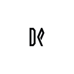 DP monogram logo design letter text name symbol monochrome logotype alphabet character simple logo