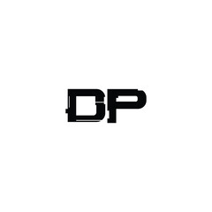 DP monogram logo design letter text name symbol monochrome logotype alphabet character simple logo