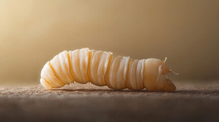 Naklejka premium cocoon and silk worm, of silk textile concept isolated on a white background