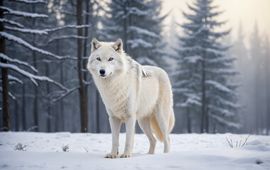 Obraz premium wolf in snow