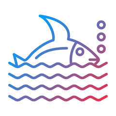 Fish Vector Icon Style