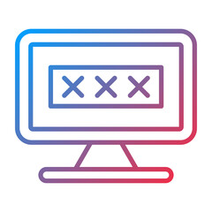 Pornography Addiction Vector Icon Style