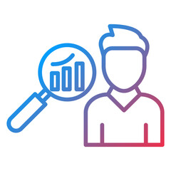 Employee Analytics Vector Icon Style