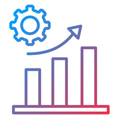 Increased Productivity Vector Icon Style