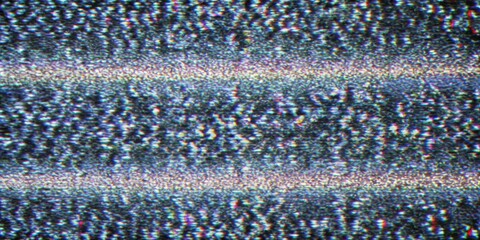 Obraz premium Extreme close-up seamless retro VHS scanlines or TV signal static noise pattern with wind effect