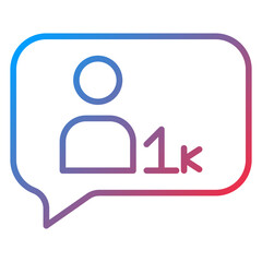 Followers Vector Icon Style